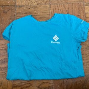 Columbia Turquoise Tee with Logo
